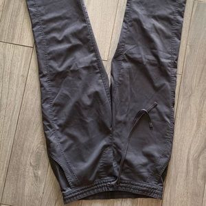 Purple label gray scrub pants
